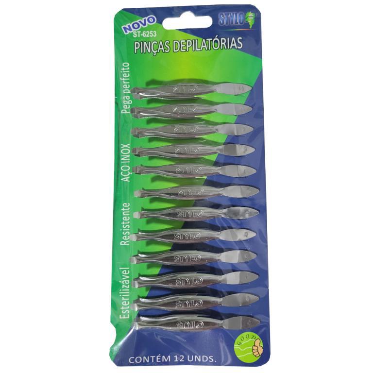 PINÇA DEPILATORIA INÓX 12UN