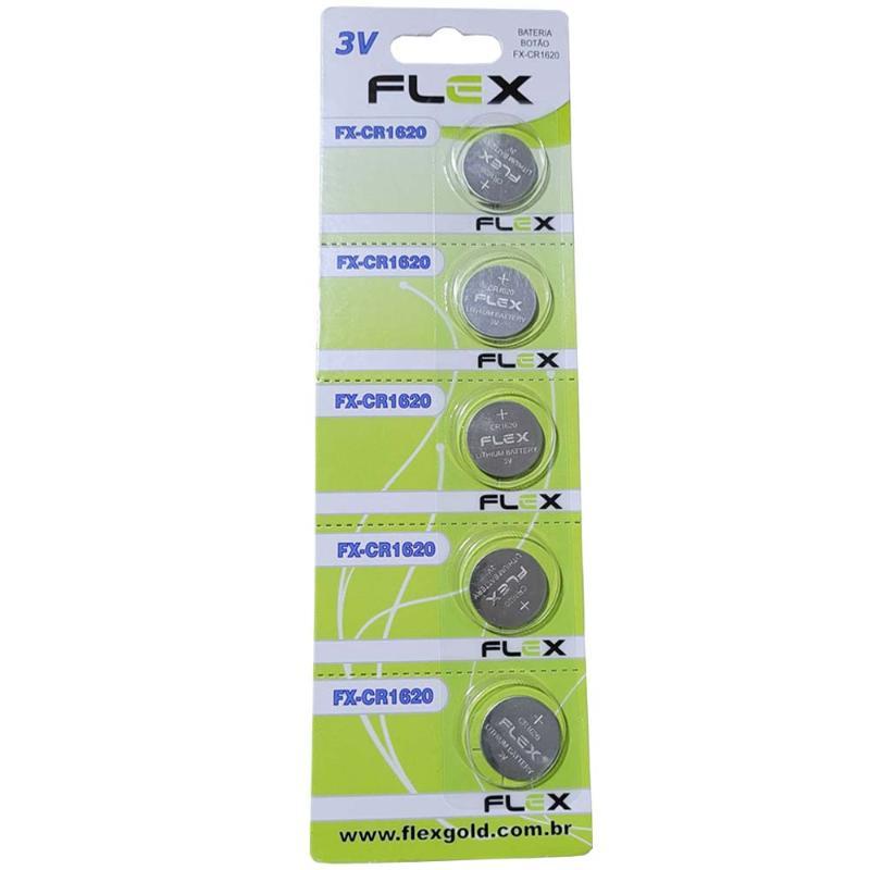 BATERIA FLEX CR1620 5UN 3V