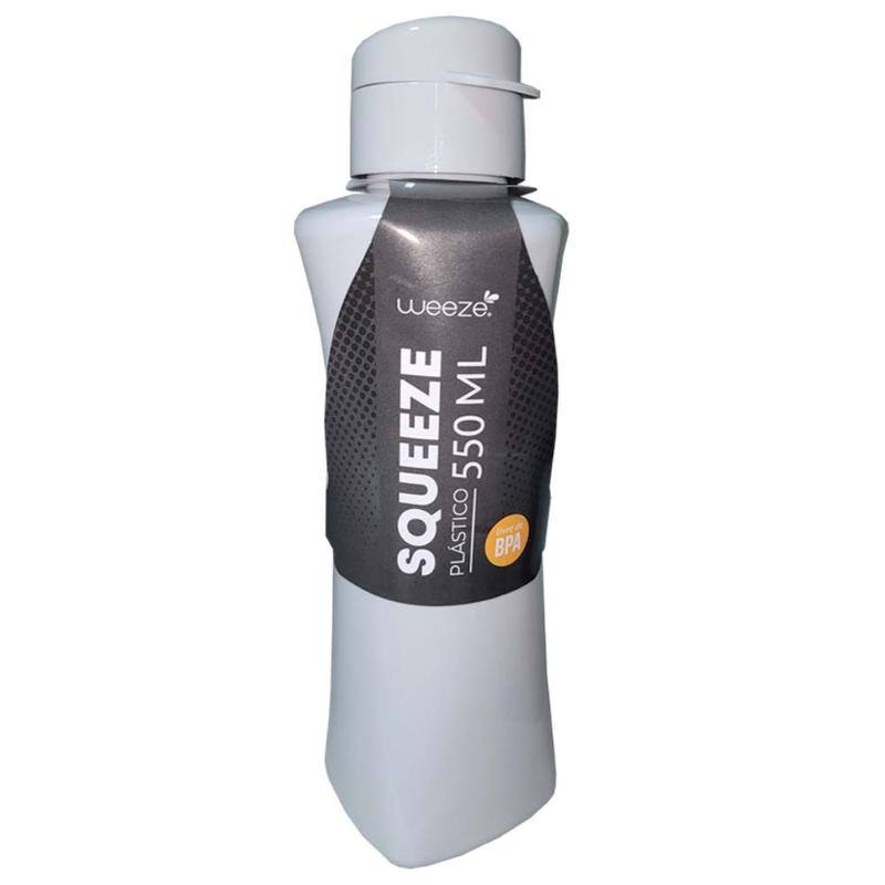 GARRAFA SQUEEZE PLÁSTICO 550ML