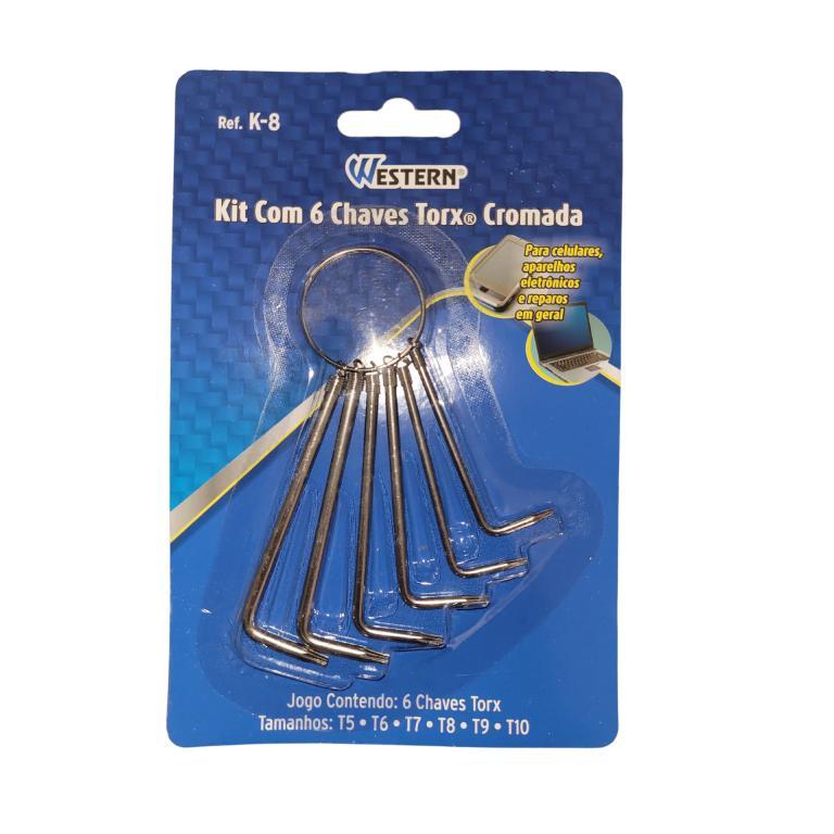 CHAVE TORX CROMADA C/6