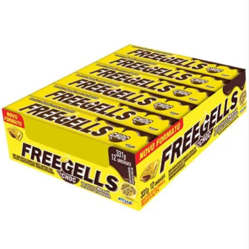 DROPS FREEGELLS 12UN RICLAN CHOC. MARACUJÁ