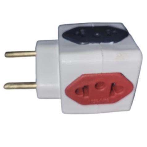 PINO ADAPTADOR CUBO 4 SAIDAS10/20A 110/220V ENCARTELADO