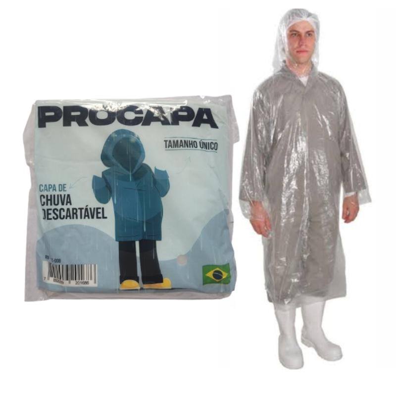 CAPA DE CHUVA DESCARTAVEL