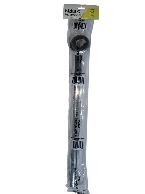 BRAÇO/CANO CHUVEIRO 40CM PERFIL METAL