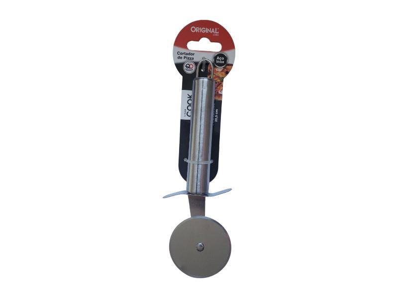INOX CARRETILHA CORTADOR DE PIZZA COOK 20,5X6CM ORIGINAL